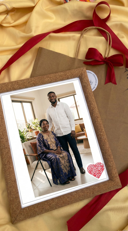Cadre Photo Personnalisé avec Code QR & Site Web Dédié: Spéciale Fête des Mères